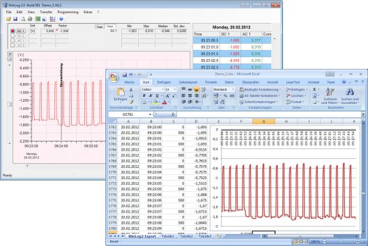 Built-in export feature for Microsoft® Excel®